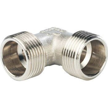 Угольник Ду 20 (3/4") наружная резьба никель STOUT